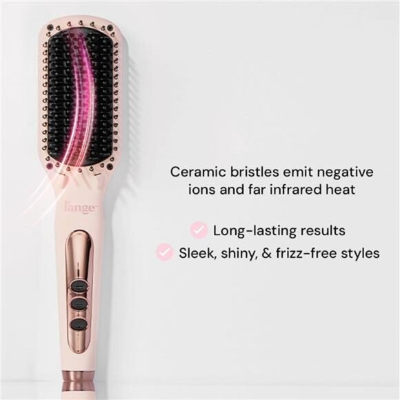 Le Vite Heated Straightening Brush – Dual-Voltage Anti-Frizz Hot Brush - Picture 3 of 7